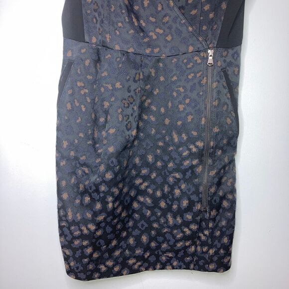 Marc by Marc Jacobs, Sasha Leopard Print Jacquard Shift Mini Dress, Women’s 8 - Picture 5 of 16